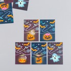 Бирка картон "Осень Хэллоуин" набор 10 шт (5 видов) 4х6 см - фото 11256369