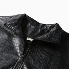 Бомбер (жакет) женский MINAKU: Eco leather цвет черный, р-р 44 - Фото 2