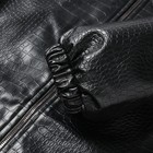 Бомбер (жакет) женский MINAKU: Eco leather цвет черный, р-р 44 - Фото 3