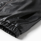 Бомбер (жакет) женский MINAKU: Eco leather цвет черный, р-р 44 - Фото 11