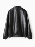 Жакет женский демисезонный MINAKU: Eco leather, чёрный, размер 48 - Фото 15
