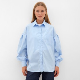 Блузка женская  MINAKU: Casual collection цвет голубой, р-р 44