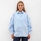 Блузка женская  MINAKU: Casual collection цвет голубой, р-р 48 - фото 3801695
