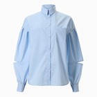 Блузка женская  MINAKU: Casual collection цвет голубой, р-р 54 - фото 321022292