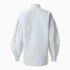 Блузка женская в полоску MINAKU: Casual collection цвет белый, р-р 52 9900448 - фото 11929832