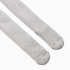 Колготки детские махровые, цвет светло-серый меланж, рост 116-122 см - фото 23041659