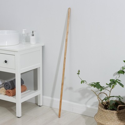 УЦЕНКА Черенок деревянный, лакированный Доляна, 119.5×2.2 см, c еврорезьбой