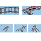 УЦЕНКА Конструктор ЖД «Рельсы со стрелками», 8 элементов - Фото 2