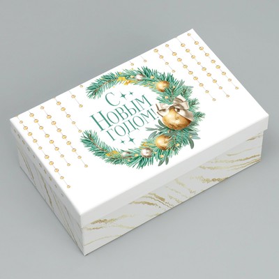 Набор новогодних подарочных коробок 15 в 1 «Чудеса случаются!», 12×6.5×4 см - 46.5×30×17.5 см