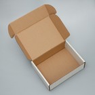 Коробка сборная «С новым годом!», белый, 27 х 21 х 9 см, Новый год - фото 23092440