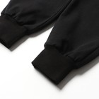 Брюки спортивные для девочек, цвет черный, рост 134 см - фото 23196146