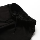 Брюки спортивные для мальчиков, цвет чёрный, рост 128 см - фото 23196220