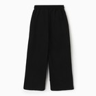 Брюки для девочек, НАЧЁС, цвет чёрный, рост 122-128 см - фото 23196383