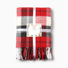 Плед с бахромой «Эльф» 140×200 см, красный - Фото 5