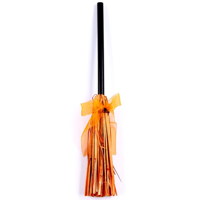 Карнавальный набор «Магия», шляпа оранжевая, метла, мешок - фото 1887276038