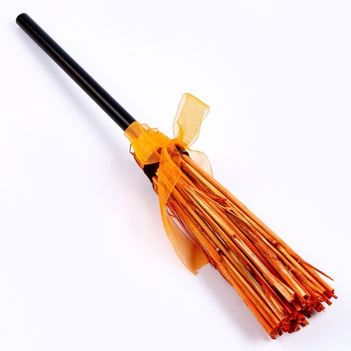 Карнавальный набор «Магия», шляпа оранжевая, метла, мешок - фото 1887276039
