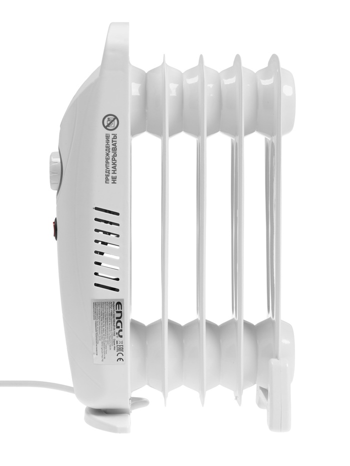 Обогреватель масляный ENGY EN-1705, 5 секций, напольный, 500 Вт, 5 м², белый - фото 51852858