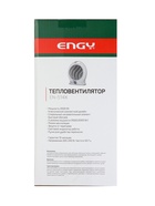 Тепловентилятор ENGY EN-514X, спиральный, настольный, 2000 Вт, 2 режима, белый - фото 51886769