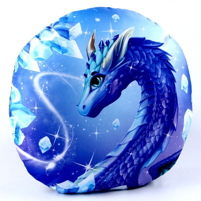 Подушка круглая «Алмазный дракон»