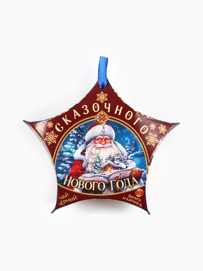 Чай новогодний чёрный «Сказочного Нового года», вкус: ваниль и карамель, 20 г
