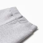 Комплект для девочки (толстовка, брюки), НАЧЁС, цвет серый меланж, рост 98 см - фото 23698366