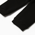 Комплект для мальчика (толстовка, брюки), НАЧЁС, цвет черный/серый меланж, рост 80 - Фото 6