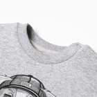 Комплект для мальчика (толстовка, брюки), НАЧЁС, цвет черный/серый меланж, рост 86 - фото 23698411