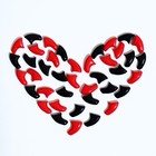 Когти накладные "Дуэт-Антицарапки" (40 шт), размер XS, чёрные-красные - Фото 5