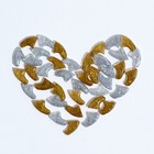 Когти накладные "Дуэт-Антицарапки" (40 шт), размер M, серебряные-золотые - Фото 5