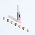 Когти накладные "Дуэт-Антицарапки" (40 шт), размер M, серебряные-золотые - Фото 6