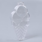 Основа для творчества и декорирования «Рожок мороженое», набор 3 шт., размер 1 шт. — 14 × 7 × 3,5 см - фото 7592857