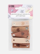 Набор бирок с кнопкой «Сердце», 5×1.5 см, 10 шт., разноцветный - фото 57985417