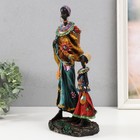 Сувенир полистоун "Африка. Мама с дочкой" МИКС 10х14х31,5 см - фото 22984497