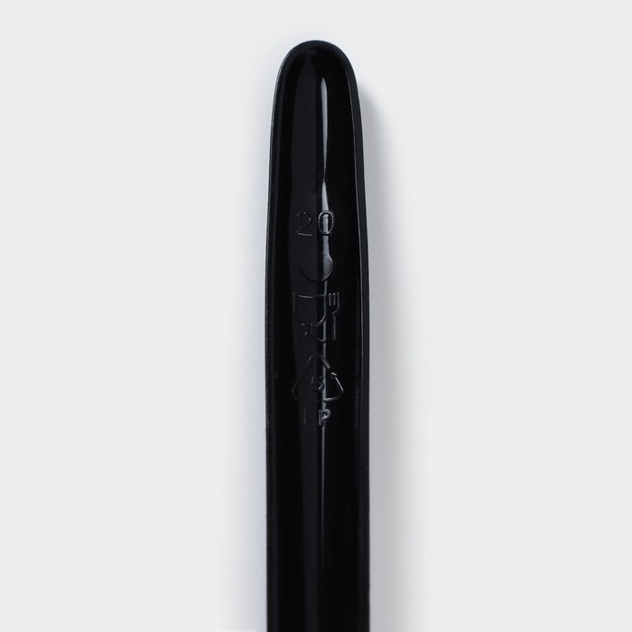Набор одноразовых столовых приборов Доляна «Премиум», 3 в 1, вилка, ложка, нож, цвет чёрный - фото 1885799106