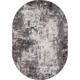 Ковёр овальный Merinos Graff, размер 240x340 см, цвет gray-beige