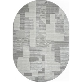Ковёр овальный Sirius F190, размер 150x300 см, цвет cream-gray