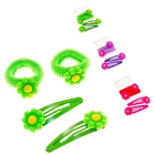 набор для волос "Улыбка" (2 невидимки 2 резинки) ромашка - Фото 1