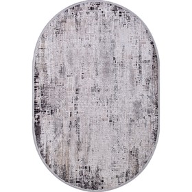 Ковёр овальный Roxanne, размер 80x150 см, цвет l.grey/d.grey