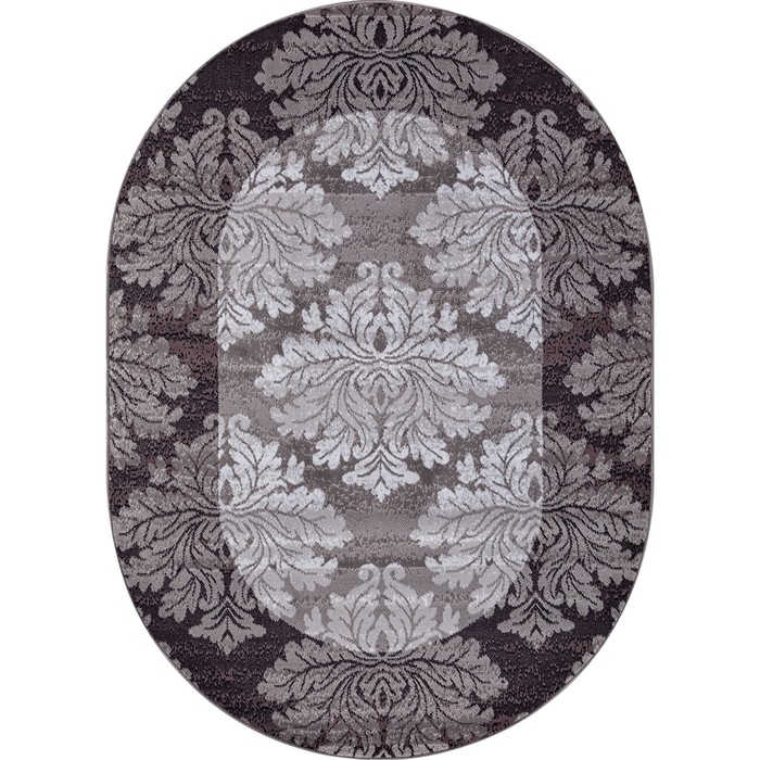 Ковёр овальный Silver, размер 100x200 см, цвет gray-purple