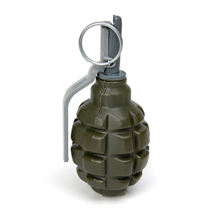 Граната акустическая, страйкбольная "Ф-1" с активной чекой - Фото 1