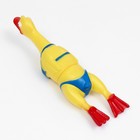 Игрушка пищащая "Пляжная утка XL" для собак, 41 см, жёлтая - фото 7581302