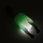 Игрушка пищащая "Курица светящаяся" для собак, 28 см, зелёная - фото 7581325