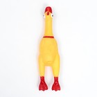 Игрушка пищащая "Гусь" для собак, 28 см, жёлтая - фото 24651577