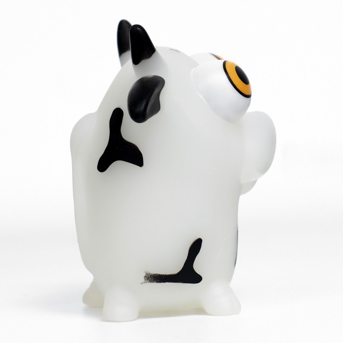 Игрушка для собак "Корова" 12 см, белая/чёрная