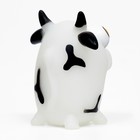 Игрушка для собак "Корова" 12 см, белая/чёрная - Фото 3