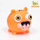 Игрушка для собак "Тигр" 12 см, оранжевая - фото 7581364