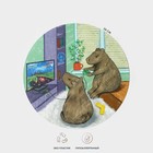 Салфетка сервировочная кухонная Доляна «Капибары геймеры», d=36 см, настольное покрытие - Фото 1