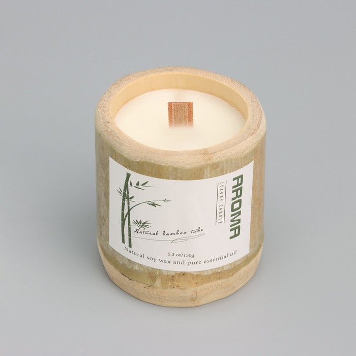 Свеча ароматическая в стакане "Цитрус и вербена", соевый воск, 25ч, 150 гр, в коробке