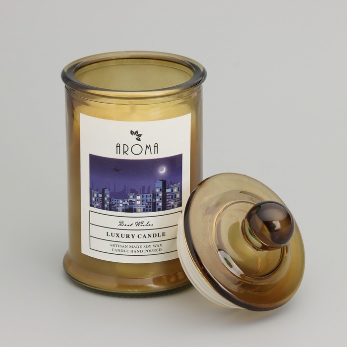 Свеча ароматическая в банке  "Сладкая ваниль", 40ч, 95 гр, в коробке - фото 1909334902