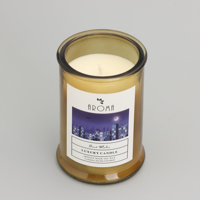 Свеча ароматическая в банке  "Сладкая ваниль", 40ч, 95 гр, в коробке - фото 1909334904